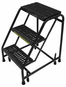 4 Steps Standard Rolling Ladder,Perforated Tread