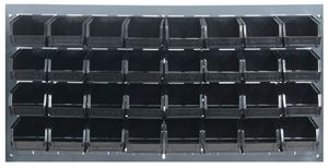 Louvered Panel with Bins