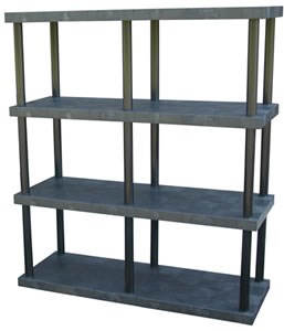 3-Shelf 51"H Shelving System, Solid Top