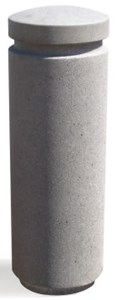 Round Concrete Bollards with Reveal Line