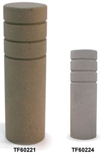 Round Concrete Bollards with 3 Reveal Lines